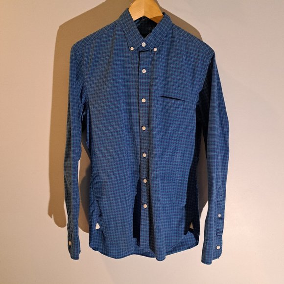 J. Crew Men's Small Regular Fit Long Sleeve Button Down Plaid Shirt - Picture 2 of 12